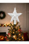 Christmas Tree Topper Large Size New Year Christmas Silvery White Star Topper 1 Piece - 5