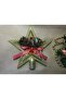 Christmas Pine Tree Star Top with Bow Gold 1 Piece 15 Cm Plastic - 4