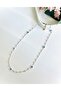 Stainless Steel Evil Eye Nazar Beaded Pearl Gold Necklace - 8