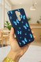 Xiaomi Redmi Note 8 Pro Blue Butterfly Patterned Silicone Shock-Absorbing Classic Protective Rubber Case - 3