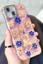 iPhone 13 Compatible Patterned Self Lens Protection Electroplating Glossy Stylish Hologram Paint Case - 3