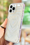 iPhone 12 Pro Max Heart Pattern Embossed Elegant 3D Transparent Camera Protection Silicone Case - 4