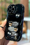 iPhone 14 Pro Max Coffee Cookie Pattern 3D Cute Glossy Design Cookie Case - 4