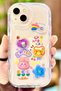 iPhone 14 3D Transparent Smile Case with Cute Animal Figure - 2
