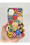 غطاء LSR متوافق مع iPhone 14 Pro بنمط GOOD VIBES مع تصميم مخملي من الداخل وكاميرا بارزة 277 - 3
