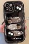 iPhone 14 Pro Max Coffee Cookie Pattern 3D Cute Glossy Design Cookie Case - 5