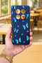 Xiaomi Redmi Note 14 Pro 5g Blue Butterfly Patterned Silicone Shock-Absorbing Classic Protective Rubber Case - 2