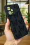 Redmi Note 12 Pro 5g Black Butterfly Patterned Silicone Shock-Absorbing Classic Protected Rubber Case - 3