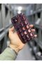 iPhone 11 Compatible Embossed Stitching Detailed Diamond Patterned Shiny Vivid Case - 3