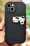 iPhone 15 Plus Teddy Bear Patterned Cute 3D Sweet Cute Camera Protected Silicone Shape Case - 2