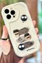 iPhone 15 Pro Coffee Cookie Pattern 3D Cute Shiny Design Cookie Case