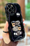 iPhone 13 Pro Coffee Cookie Pattern 3D Cute Shiny Design Cookie Case - 3