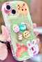 حافظة أرنب من السيليكون ثلاثية الأبعاد لهاتف iPhone 13 بنمط كرواسون لطيف على شكل أرنب - 3
