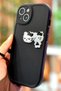 iPhone 13 Teddy Bear Pattern Cute 3D Sweet Cute Camera Protection Silicone Shape Case - 4