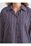LCW Modest Striped Oversize Women's Shirt Tunic - 3