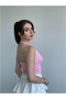 بلوزة نسائية قصيرة بفتحة رقبة هالتر وظهر مكشوف - 2