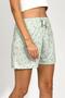 Women's Four Seasons Polyviscose Ribbon Shorts, Green - 8