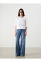 Trendlucky Oversized Women's Ribbed T-Shirt with Printed Difference - 2