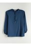 Indigo Ruffled Tie Neck Blouse - 7