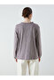 Alita City with a Difference in Color, Lcw Grace Plum Plain Tie Collar Long Sleeve Women's Blouse - 5