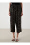 Two Mt Shop Quality Lcw Eco Black Patterned Loose & Baggy Women's Capri - 2