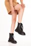 Women's Genuine Leather Casual Boots Willa Black - 3