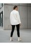 Women's Slimfit Plush, Fleece, Buttoned, Teddy Shirt Collar, Pocketed, Warm Soft Winter Coat - 2