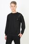 Zippered Respect Printed Black Boy's Sweatshirt