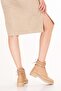 Women's Genuine Leather Casual Boots Whitney Beige - 3