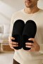 Velvet Men's House Slippers Soundproof Sole Wool Slippers - 5