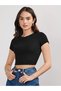 Women's 4-Pack Body-Hugging Cotton Crewneck T-Shirt-Singlet Set Crop Blouse - 5
