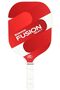 Fusion React Pickleball Paddle, Extra-Wide Fiberglass Surface| Potential for Beginners, Red