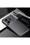 Xiaomi Redmi Note 14 4g Case Carbon Patterned Lux  Silicone with Camera Protection - Black - 2