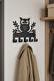Decorative Metal Key Hanger with Owl Figure – Wall Mounted Hanger - 2