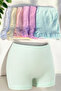 6-Piece Girls' Pastel Color Cotton Boxers