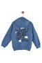 Boy's Freedom Zippered Cardigan Blue Age 4-8 49506 - 2
