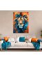 Multicolor Canvas Wall Art with Lion Design by Today Idea - 3