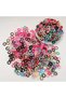 100-Pack Multi-Colored, Stylish and Cute High Elasticity Dennis'M Hair Ties - February Trends - 6
