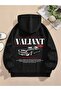 Valiant Car Back Printed Oversize Unisex Women/Men Hooded Sweatshirt