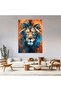 Multicolor Canvas Wall Art with Lion Design by Today Idea - 4