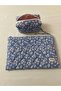 Pink Flower Print Laptop Sleeve - Pencil Case Set (10-11-12 Inch) - 2