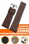 22mm 24mm 26mm 27mm 28mm 29mm 30mm 32mm Watch Compatible Brown Color Leather Watch Band Dzk