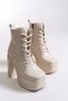Adara Lila Women's High Heeled Shoes 00122020 Beige - 5