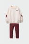 New Season Love Embroidered Sweatshirt and Leggings Bottom Top Set