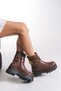Heillanae Women's Buckled Boots 00122001 Tan - 4