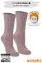 Single Natural Wool Beige Winter Girls' Socks for Ages 6-9 and 9-12 - 2