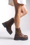 Heillanae Women's Buckled Boots 00122001 Tan - 3