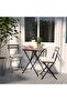 TÄRNÖ Table, outdoor, black/light brown stained, 55 x 54 cm - 4