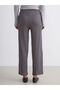 Plus New Season Elastic Waist Textured Women's Trousers - 5