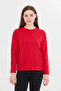 100% Organic Cotton Soft Textured Regular Fit Comfortable Cut Long Sleeve Crew Neck Combed Cotton T-Shirt - 2